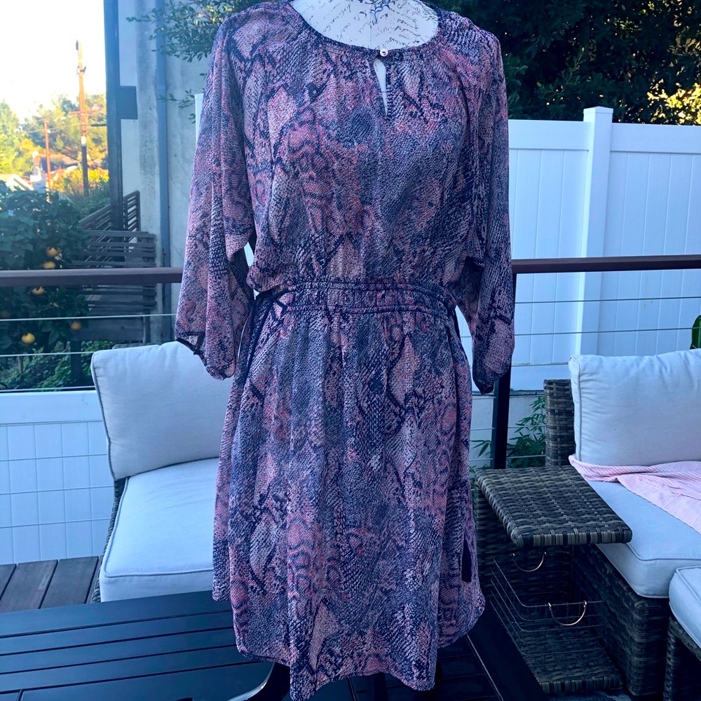Floreat Anthropologie animal print dress